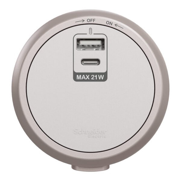 Schneider 施耐德 – Easy series 21W Type A+C USB 插座模組 A3J210UAC_LB