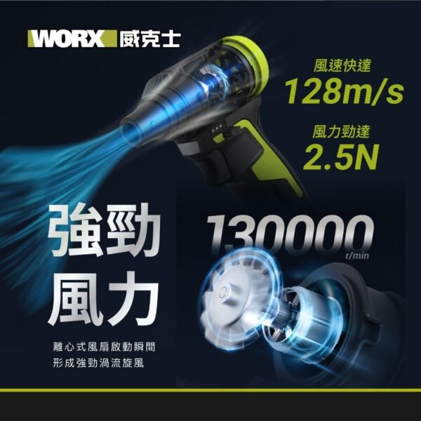 WORX 威克士 – 12V 無刷吹塵槍 WU094