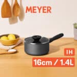 MEYER BAUHAUS IH - 16CM/1.4L 易潔有蓋單柄鍋 / 18CM/1.9L 易潔有蓋單柄鍋 / 20CM/2.8L 易潔有蓋單柄鍋