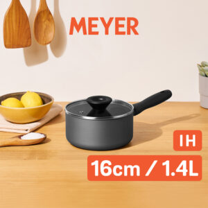 MEYER BAUHAUS IH – 16CM/1.4L 易潔有蓋單柄鍋 / 18CM/1.9L 易潔有蓋單柄鍋 / 20CM/2.8L 易潔有蓋單柄鍋