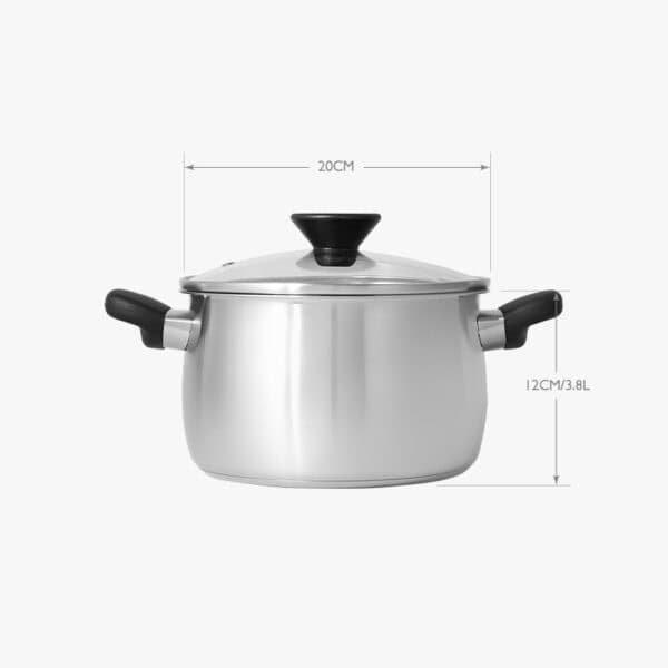 MEYER LUNA – 20CM/3.8L 不銹鋼有蓋湯鍋 / 24CM/6.2L 不銹鋼有蓋湯鍋