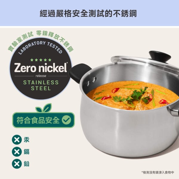 MEYER LUNA – 20CM/3.8L 不銹鋼有蓋湯鍋 / 24CM/6.2L 不銹鋼有蓋湯鍋