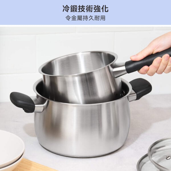 MEYER LUNA – 20CM/3.8L 不銹鋼有蓋湯鍋 / 24CM/6.2L 不銹鋼有蓋湯鍋