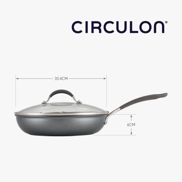 MEYER CIRCULON – 30.4CM 易潔有蓋煎鍋