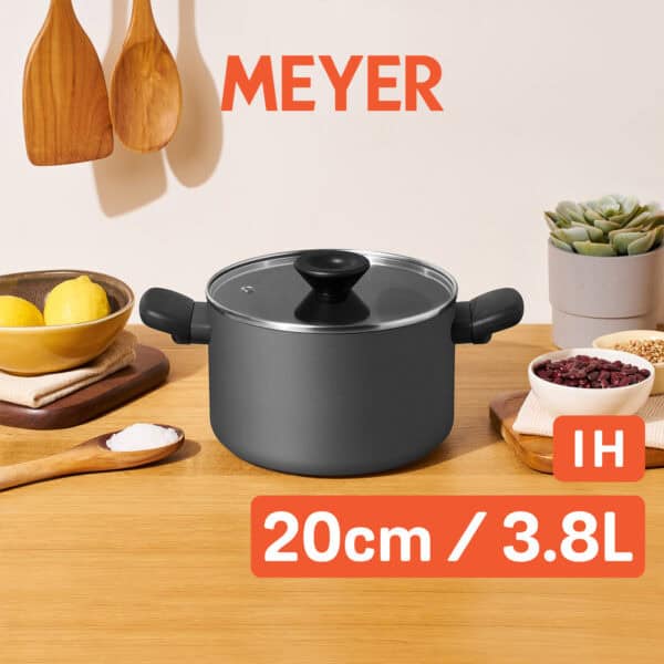 MEYER BAUHAUS IH – 20CM / 3.8L 易潔有蓋湯鍋