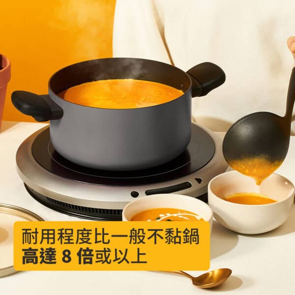 MEYER BAUHAUS IH – 24CM / 5.2L 易潔有蓋炆煮鍋