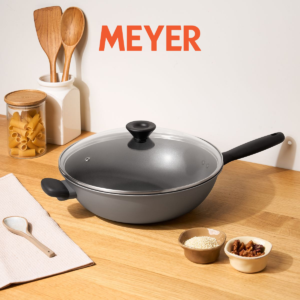 MEYER BAUHAUS IH – 32CM 易潔有蓋深炒鍋