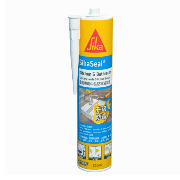 Sika 西卡 – SikaSeal® Kitchen & Bathroom 西卡廚廁防霉浴室膠(玻璃膠)